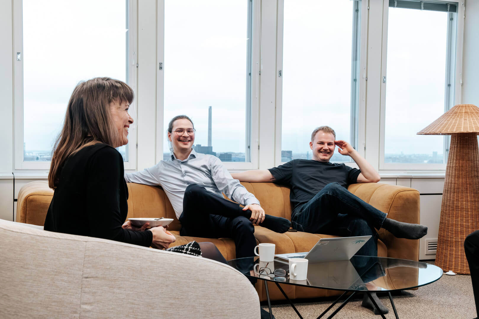 Visonin työntekijöitä Helsingin toimistolla